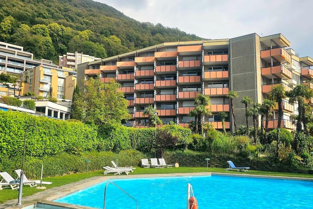 Idyllische Ferienwohnung In Bissone Zewnętrze zdjęcie